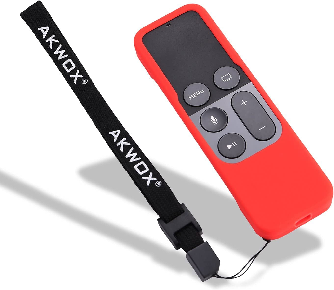 Remote Case for Apple Tv 4Th 5Th Generation, Apple TV Siri Remote Cover Case with Lanyard (Rose Red) -Not for New Apple 4K TV Series 6Th Gen 2021